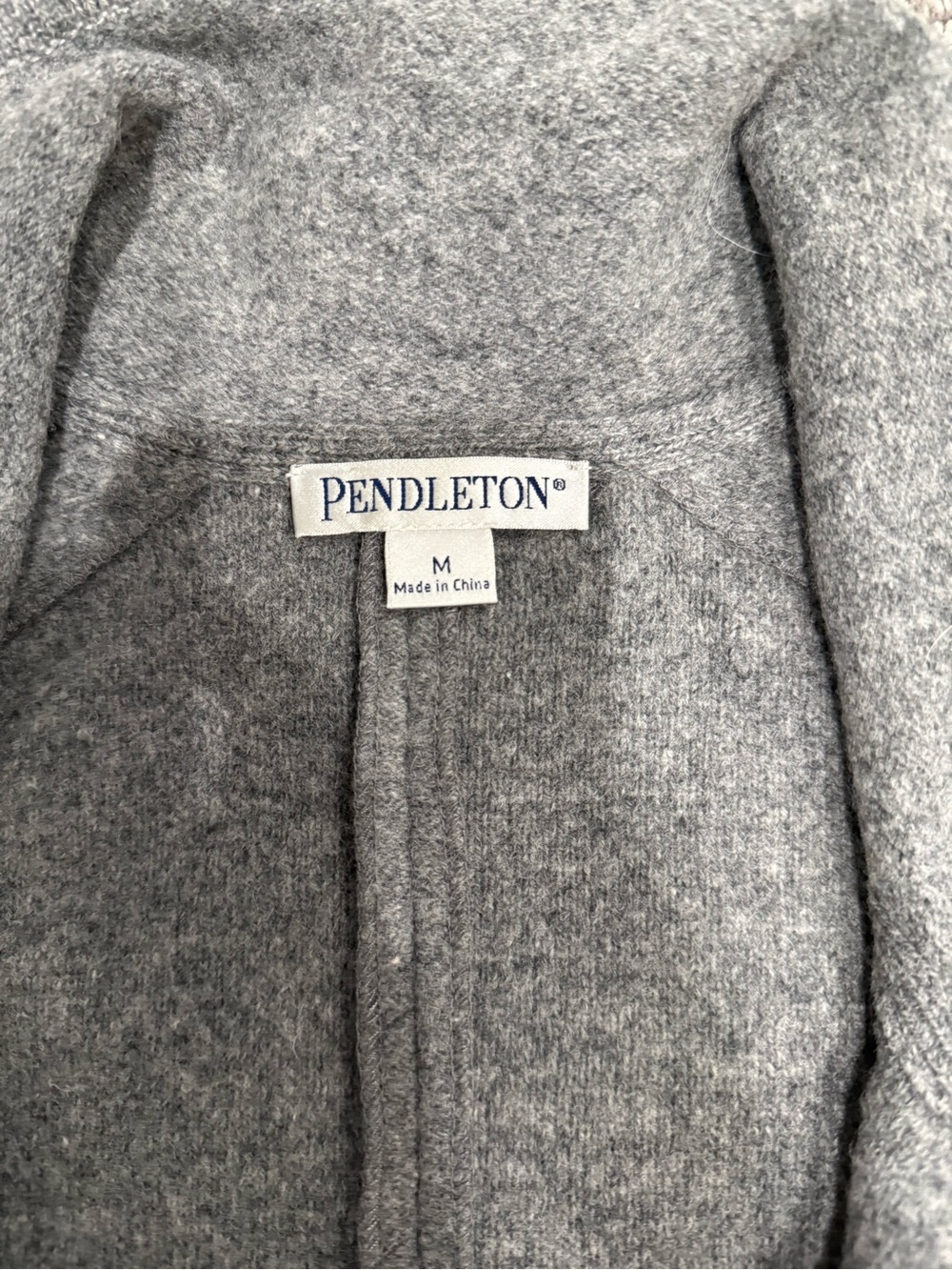 Pendleton Heather Gray Wool Cardigan Jacket - Picture 4 of 4